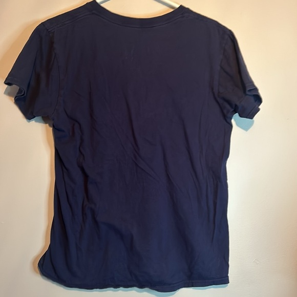 Classic Navy V-Neck Women's Top - Picture 3 of 3